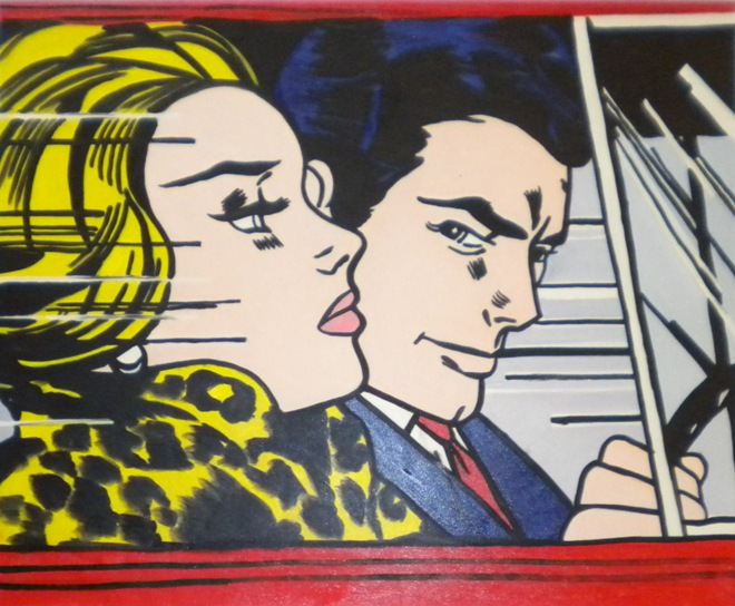 store falso d'autore The Car di Roy Lichtenstein